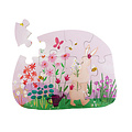 Trixie Baby Trixie |  Puzzle à forme - les fleurs de Mrs. Rabbit - 12 pièces