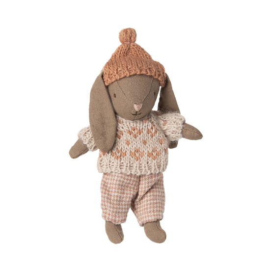 Maileg Maileg | Lapin d'hiver Micro Brown Rose