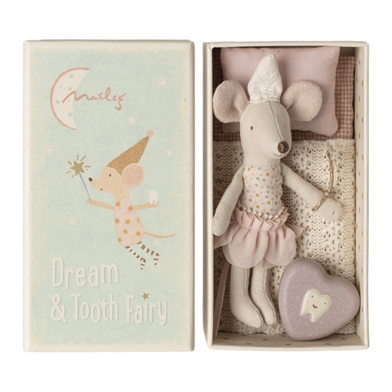 Maileg Maileg | La petite souris fée des dents Petite sœur dans une boîte d'allumettes