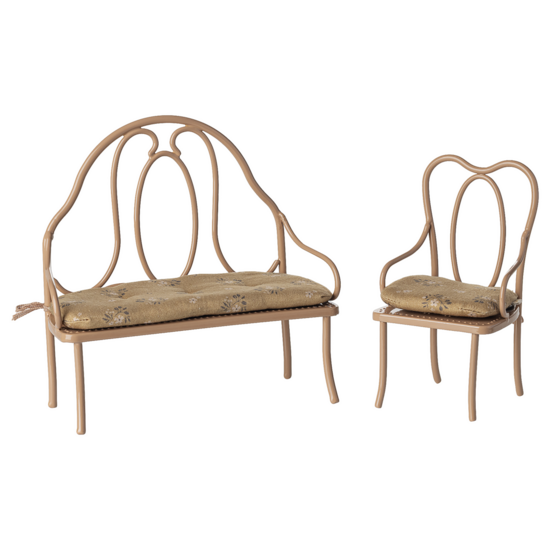Maileg Maileg | Chaise vintage Mini Poudre foncée
