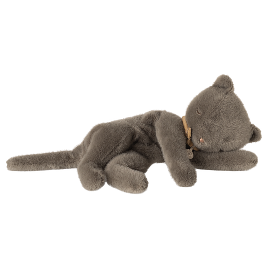 Maileg Maileg | Chat en peluche endormi gris moyen