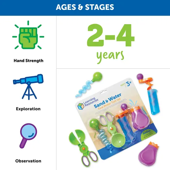 Learning Resources Learning Resources | Ensemble d'outils fins pour le sable et l'eau