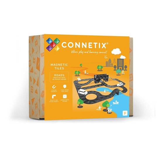 Connetix Tiles Connetix | Creative Roads Pack 48 Pièces