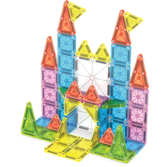 Magna-Tiles Magna-Tiles | Travel Set Deluxe Ensemble de 55 pièces