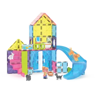 Magna-Tiles | Pet Playhouse Ensemble de 50 pièces