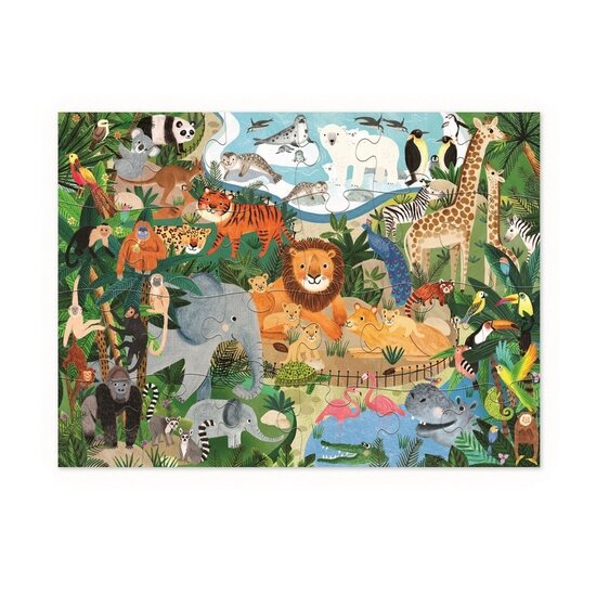 Crocodile Creek Puzzle Crocodile Creek Zoo 24 pièces