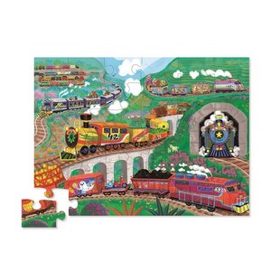 Crocodile Creek Floor puzzle All on Board 36 Pcs
