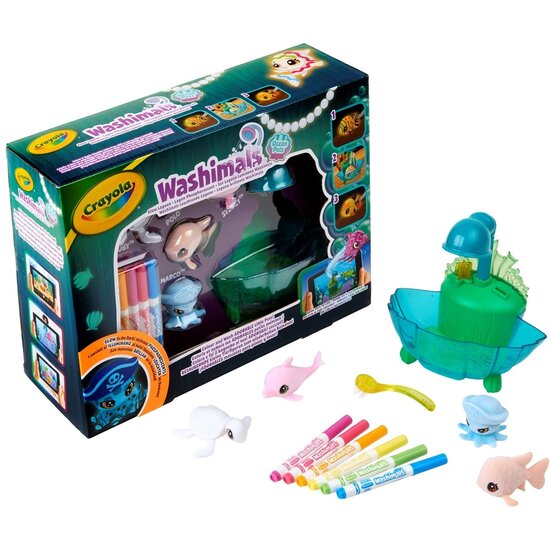 Crayola Crayola | Washimals Ocean Glow Lagoon Tub Playset