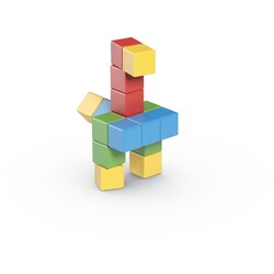Geomag | Magicube Set créatif recyclé 16 pièces