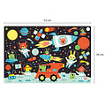 APLI APLI | Puzzle de l'espace phosphorescent + poster 60 pièces