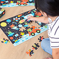 APLI APLI | Puzzle de l'espace phosphorescent + poster 60 pièces
