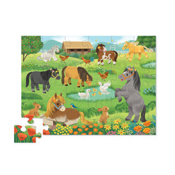 Crocodile Creek | Floor Puzzle 36 pièces - Poneys doux