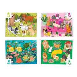 Crocodile Creek | Four Puzzles To Grow On - Animaux de compagnie