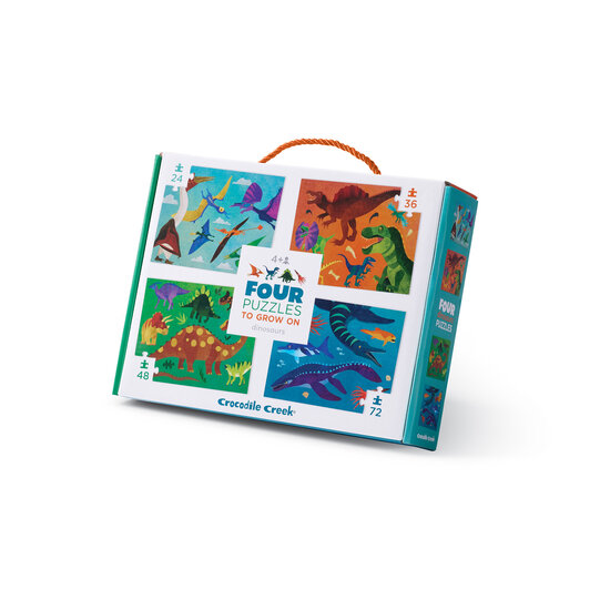 Crocodile Creek Crocodile Creek | Four Puzzles To Grow On - Dinosaures
