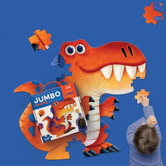Crocodile Creek Crocodile Creek | Jumbo Shaped Puzzle , 48 pièces - Dinosaure