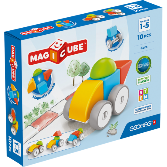 Geomag Geomag | Magicube Blocs recyclés Voitures 10 pièces