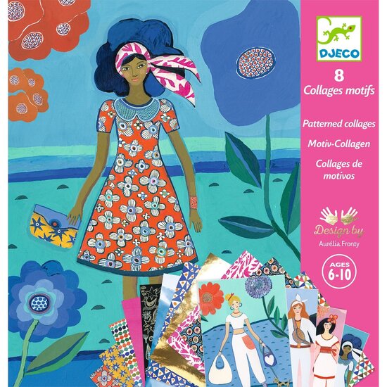 Djeco Djeco | Collages avec motifs WAX-Trend
