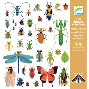 Djeco | 160 Metallic Stickers Microkosmos