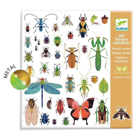 Djeco Djeco | 160 Metallic Stickers Microkosmos