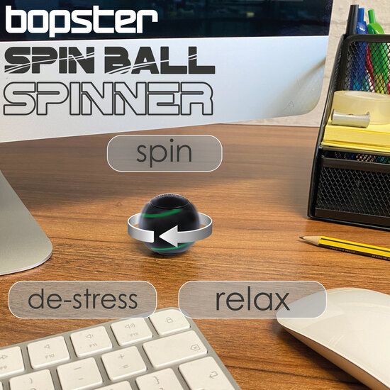 Bopster Bopster | Spin Ball Spinner Glow In The Dark