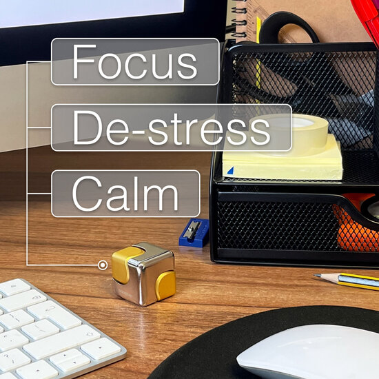 Bopster Bopster | Fidget Cube Spinner Silver & Gold