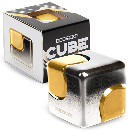 Bopster Bopster | Fidget Cube Spinner Silver & Gold
