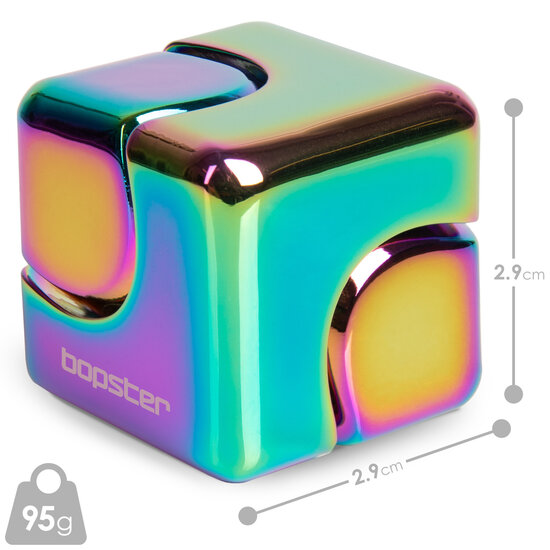 Bopster bopster | Fidget Cube Spinner Multicoloured Metallic