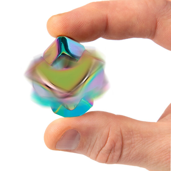 Bopster bopster | Fidget Cube Spinner Multicoloured Metallic