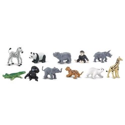 Jouets animaux Bébés du Zoo Safari Ltd