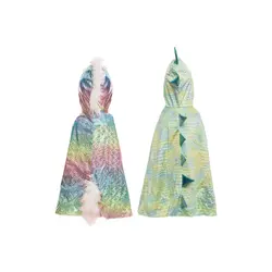 Great Pretenders - Cape réversible Rainbow Licorne & Dragon - Taille 3-4