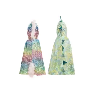 Great Pretenders - Cape réversible Rainbow Licorne & Dragon - Taille 3-4