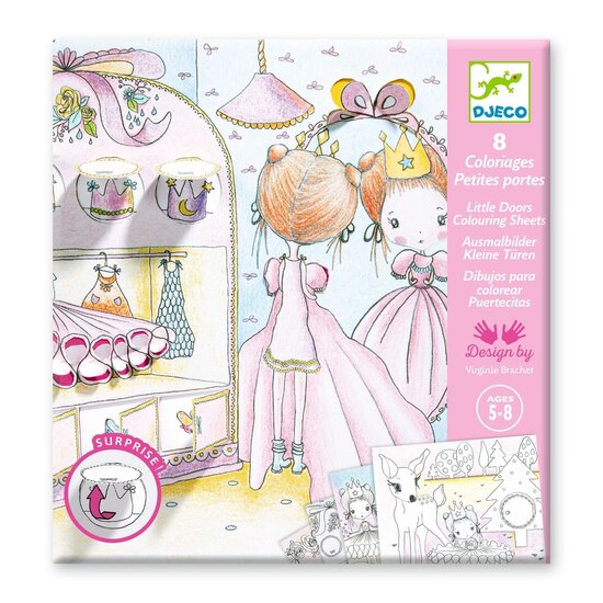 Djeco Djeco | Coloriage Petites portes de Pupi