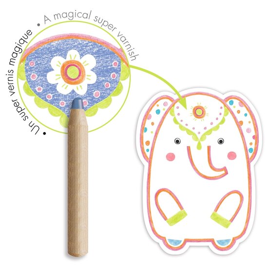 Djeco Djeco | Couleurs Révéler Images Animaux sauvages