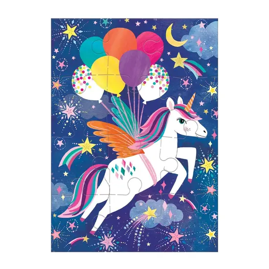 Mudpuppy Mudpuppy | Carte de vœux Puzzle Licorne