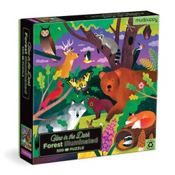 Mudpuppy | Puzzle phosphorescent Fores Illuminated 500 pièces