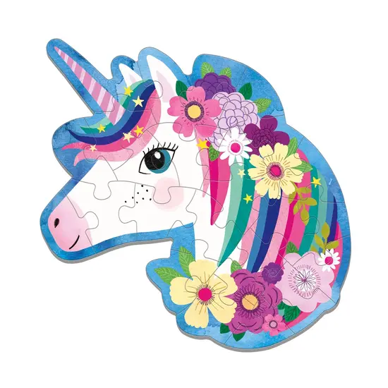 Mudpuppy Mudpuppy | Mini puzzle 24 pièces en forme de licorne