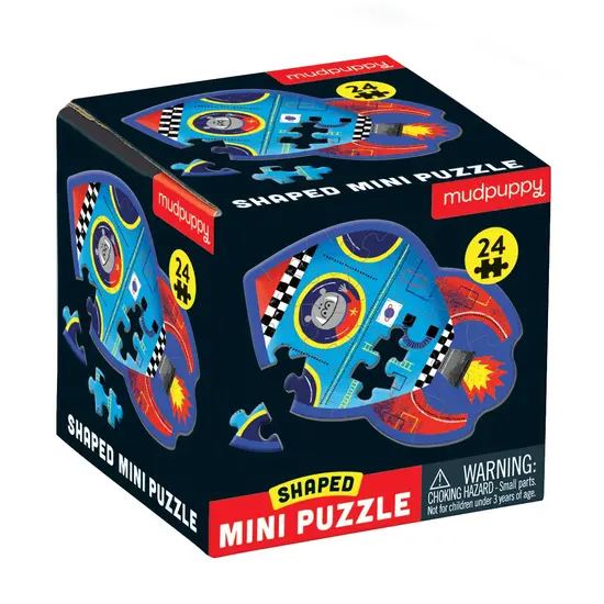 Mudpuppy Mudpuppy | Mini puzzle en forme de vaisseau spatial, 24 pièces