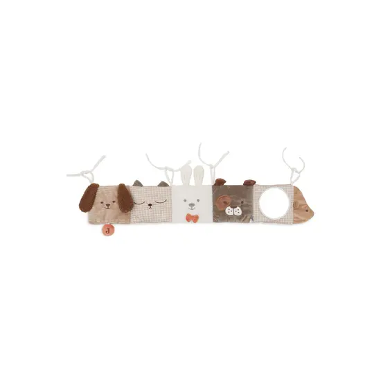 Jollein Jollein | Hochet suspendu Animal Friends/Elephant Tales Oatmeal