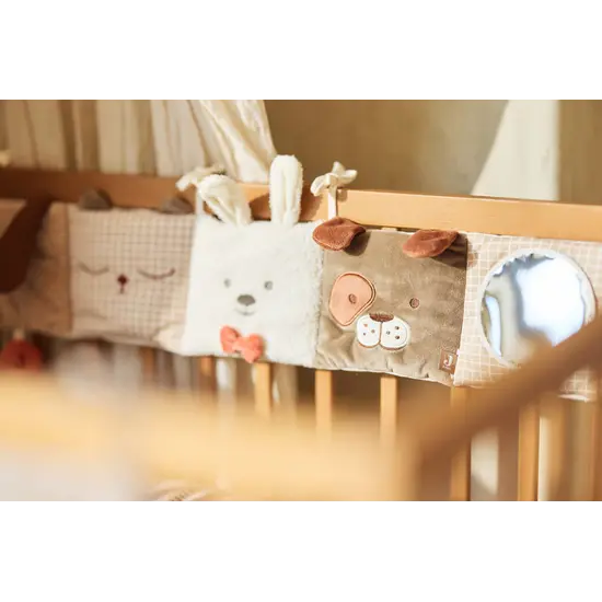 Jollein Jollein | Hochet suspendu Animal Friends/Elephant Tales Oatmeal