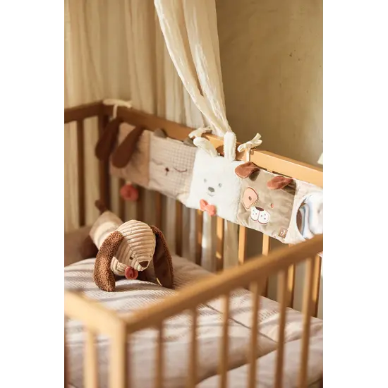 Jollein Jollein | Hochet suspendu Animal Friends/Elephant Tales Oatmeal