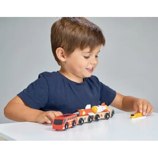 Mentari Mentari | Set de jeu Train Espace Bois