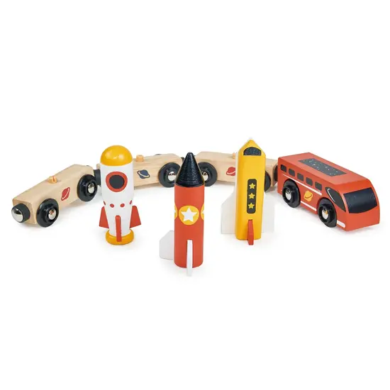 Mentari Mentari | Set de jeu Train Espace Bois