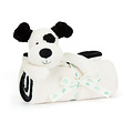 Jellycat Jellycat | Bashful Black & Cream Puppy Blankie