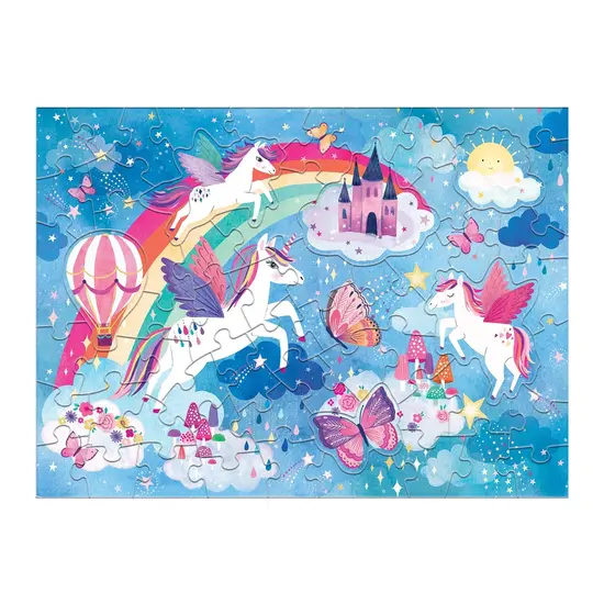Mudpuppy Mudpuppy | Puzzle à gratter et à sentir Licorne Rêves 60 pièces