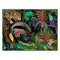 Mudpuppy Mudpuppy | Puzzle double face Forêt tropicale au-dessus et en dessous 100 pièces