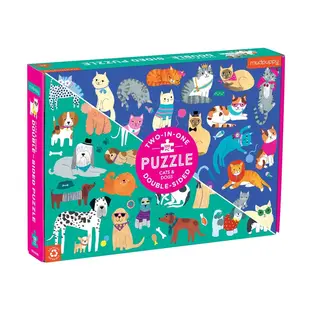 Mudpuppy | Puzzle double face Chats & Chiens 100 pièces