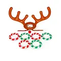 Legami Legami | Jeu de lancer d'anneaux gonflables Oh My Deer Reindeer