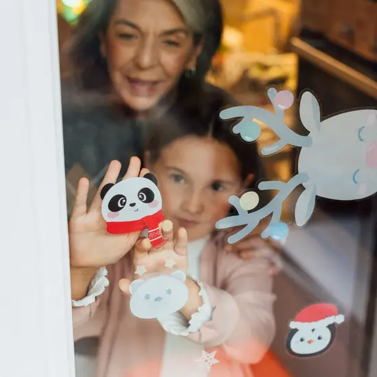 Legami Legami | 35 autocollants statiques WindoI-Wow Christmas