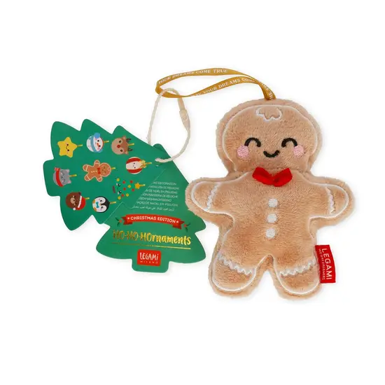 Legami Legami | Décoration de Noël en peluche Ho-Ho-Hornaments Gingerbread