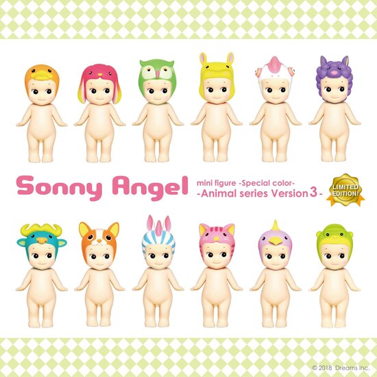 Sonny Angel Sonny Angel porte-bonheur série animaux 3 - Édition limitée